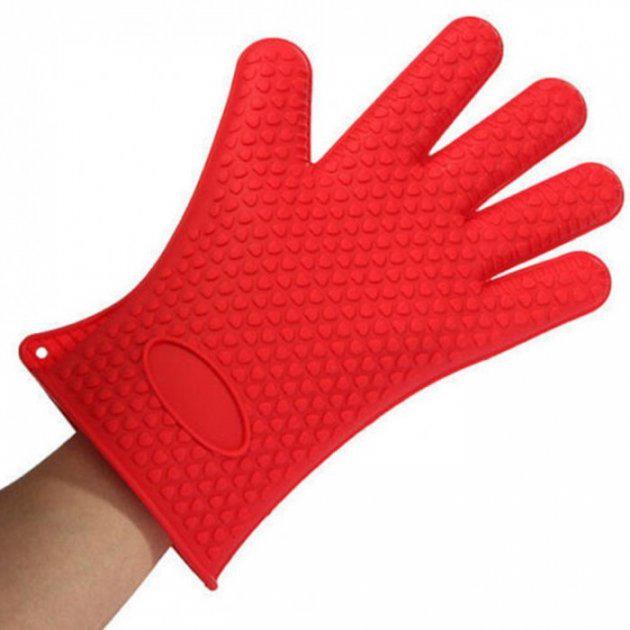 Рукавички силіконові ANTISCALD GLOVES жароміцні Червоний (77303261)